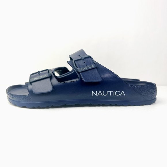 Nautica Men's Double Buckle Slide Comfort Sandal Slip-on Adjustable Waterproof - Picture 6 of 11